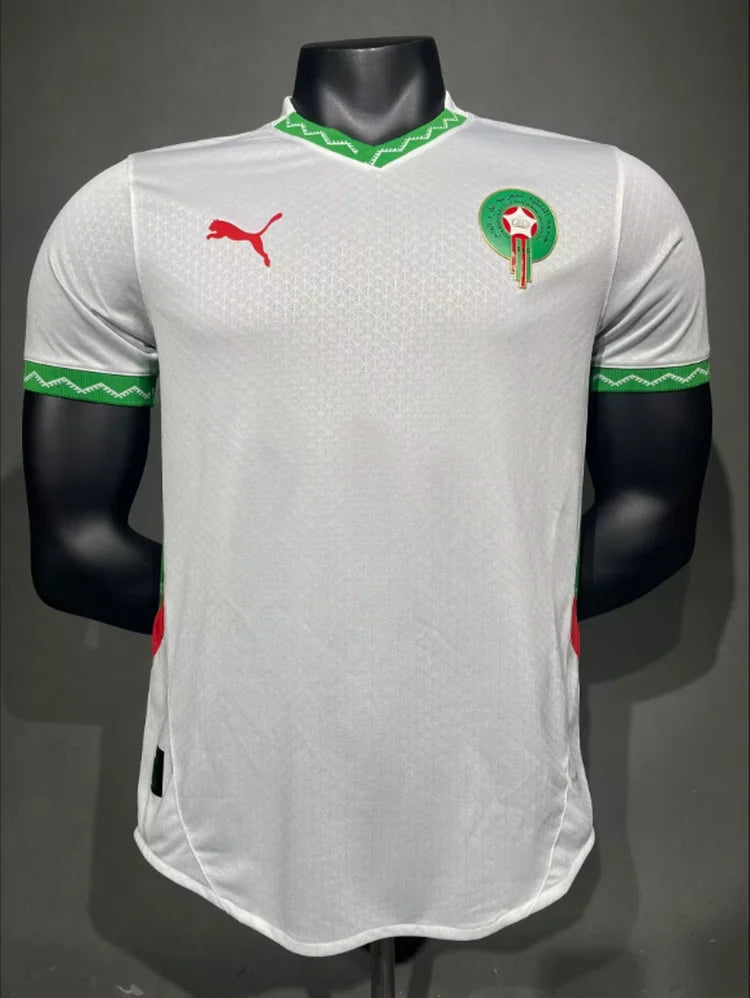 Maillots Homme Extérieur Maroc 2024/2025 Blanc S-3XL
